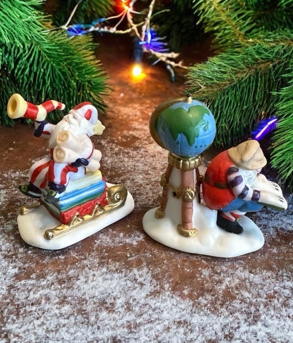 Vintage 1995 Charting Santa's Course Dept. 56 Heritage Village Collection #56364